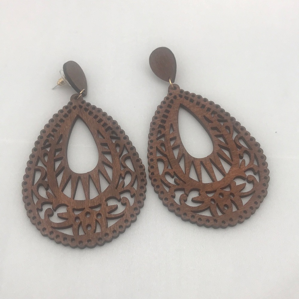 Wooden earrings